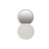 Miroir Éco-responsable et Personnalisé de Poche Pas Cher - Gradiox Matières : ABS Couleurs : naturel marquage laser ultra précis
