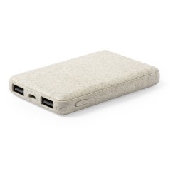 Power Bank Éco-responsable Personnalisé 5000 mAh Pas Cher - Shiden Matières : ABS Couleurs : naturel