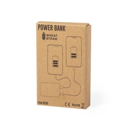 Power Bank Éco-responsable Personnalisé 5000 mAh Pas Cher - Shiden Matières : ABS Couleurs : naturel goodies publicitaire événem
