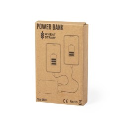 Power Bank Éco-responsable Personnalisé 5000 mAh Pas Cher - Shiden Matières : ABS Couleurs : naturel impression haute définition