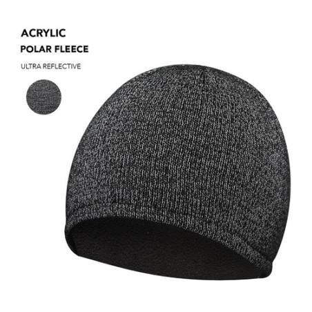 Bonnet Personnalisé Élégant et Sécuritaire Terban pas cher Matières : acrylique Couleurs : noir personnalisable avec votre logo