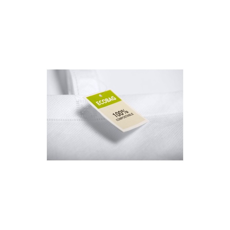 Sac Tote Bag Éco-responsable et 100% Compostable Personnalisé - Moltux Matières : PLA Couleurs : blanc cadeau entreprise pas che