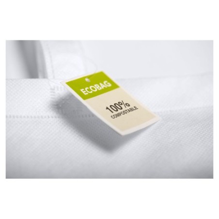 Sac Tote Bag Éco-responsable et 100% Compostable Personnalisé - Moltux Matières : PLA Couleurs : blanc cadeau entreprise pas che