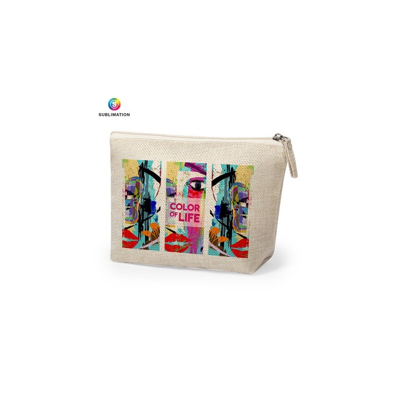 Nécessaire Personnalisable Éco-responsable de Sublimation - Kreston Matières : polyester Couleurs : naturel personnalisable avec
