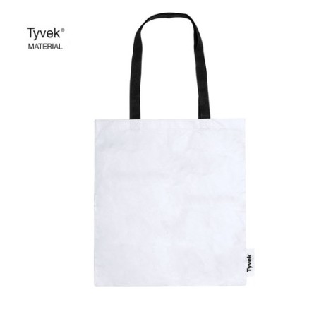 Sac Éco-responsable Personnalisé de Shopping Naisa Matières : tyvek Couleurs : blanc personnalisable avec votre logo