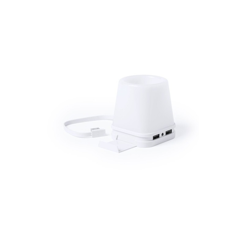 Porte-Crayons USB Personnalisé pour Organisation de Bureau pas cher - Belind Couleurs : blanc cadeau entreprise pas cher