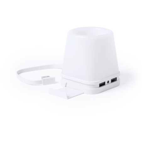 Porte-Crayons USB Personnalisé pour Organisation de Bureau pas cher - Belind Couleurs : blanc cadeau entreprise pas cher