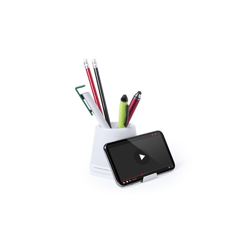 Porte-Crayons USB Personnalisé pour Organisation de Bureau pas cher - Belind Couleurs : blanc marquage laser ultra précis