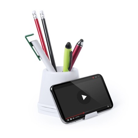 Porte-Crayons USB Personnalisé pour Organisation de Bureau pas cher - Belind Couleurs : blanc marquage laser ultra précis