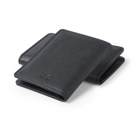 Porte-Cartes Élégant Personnalisé avec Sécurité RFID - Brigit Matières : PU Couleurs : noir