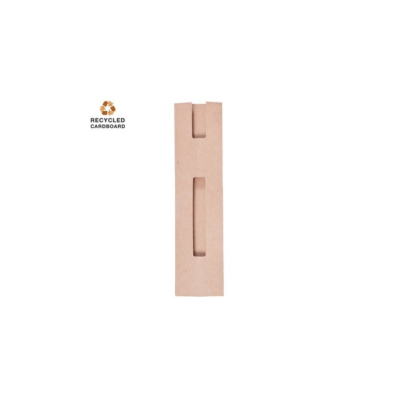 Étui Stylo Publicitaire Éco-responsable en Carton Recyclé - Recycard Matières : carton recyclé personnalisable avec votre logo