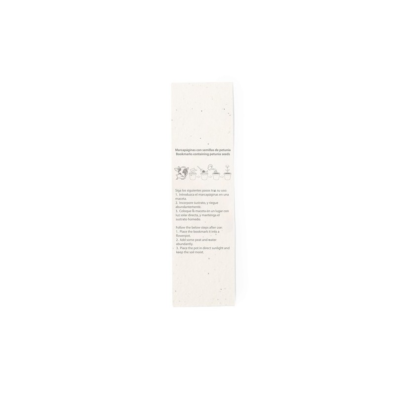 Marque-pages personnalisés ensemencés pas cher Baird Couleurs : blanc marquage laser ultra précis