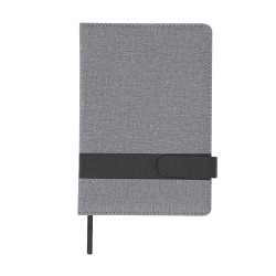 Bloc-notes personnalisé pas cher Arlex Matières : PU Couleurs : gris