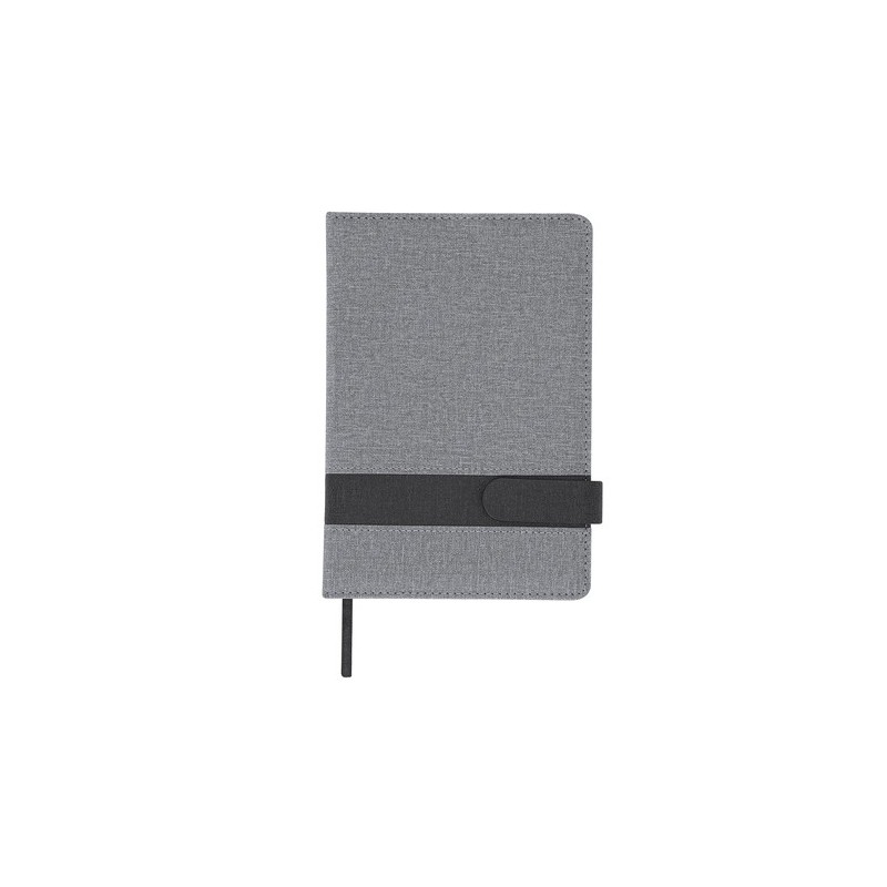 Bloc-notes personnalisé pas cher Arlex Matières : PU Couleurs : gris