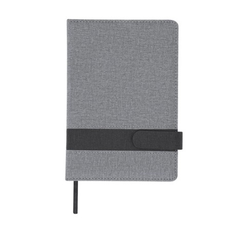 Bloc-notes personnalisé pas cher Arlex Matières : PU Couleurs : gris