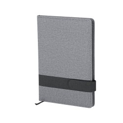 Bloc-notes personnalisé pas cher Arlex Matières : PU Couleurs : gris 2