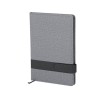Bloc-notes personnalisé pas cher Arlex Matières : PU Couleurs : gris personnalisable avec votre logo