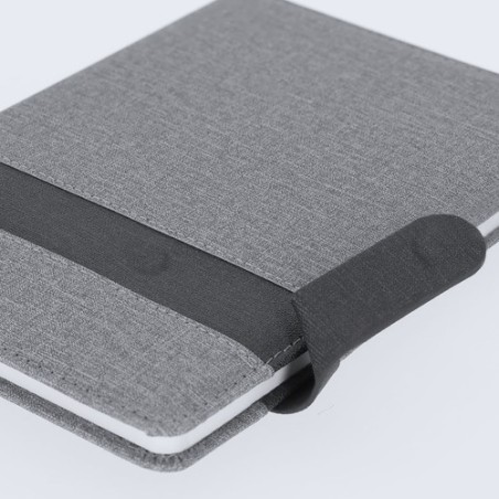 Bloc-notes personnalisé pas cher Arlex Matières : PU Couleurs : gris goodies publicitaire événementiel
