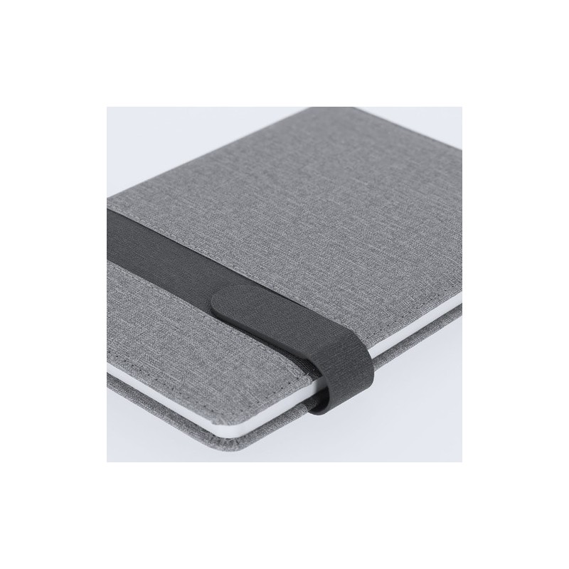 Bloc-notes personnalisé pas cher Arlex Matières : PU Couleurs : gris impression haute définition