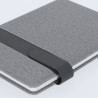 Bloc-notes personnalisé pas cher Arlex Matières : PU Couleurs : gris impression haute définition