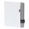 Bloc-notes personnalisé pas cher Arlex Matières : PU Couleurs : gris marquage laser ultra précis