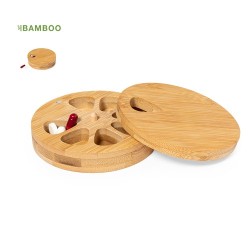 Pilulier Hebdomadaire Personnalisé en Bambou - Medlar Hygiène & Bien-être Matières : bambou