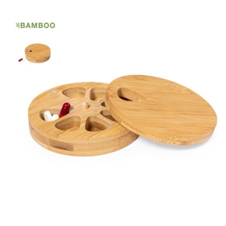 Pilulier Hebdomadaire Personnalisé en Bambou - Medlar Hygiène & Bien-être Matières : bambou