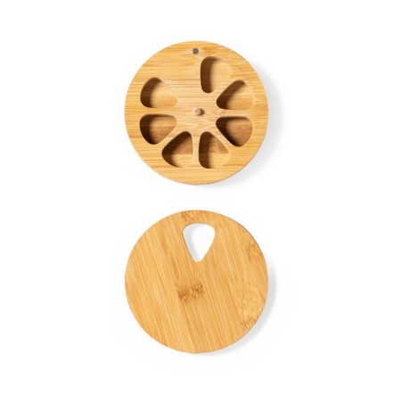 Pilulier Hebdomadaire Personnalisé en Bambou - Medlar Hygiène & Bien-être Matières : bambou personnalisable avec votre logo