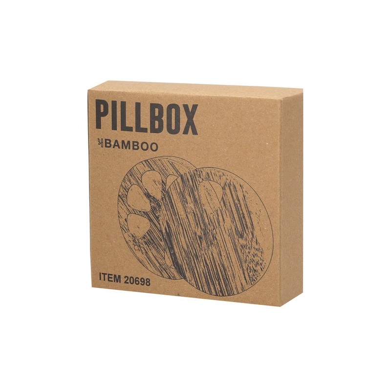 Pilulier Hebdomadaire Personnalisé en Bambou - Medlar Hygiène & Bien-être Matières : bambou livraison express 24h 48h