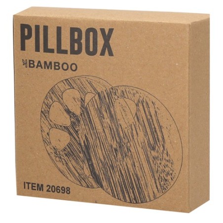 Pilulier Hebdomadaire Personnalisé en Bambou - Medlar Hygiène & Bien-être Matières : bambou livraison express 24h 48h