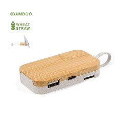 HUB USB Éco-responsable Pratique Personnalisé - Flow Matières : ABS
