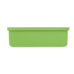 Boîte à lunch personnalisée avec couverts - SUNDAY Matières : polypropylène (PP) Couleurs : vert citron marquage laser ultra pré