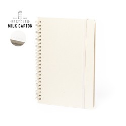 Cahier Éco-responsable Personnalisé à Petit Prix - Edilax Matières : carton de lait recyclé
