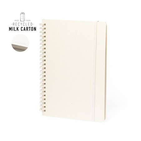Cahier Éco-responsable Personnalisé à Petit Prix - Edilax Matières : carton de lait recyclé
