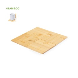 Ensemble Éco-responsable et Design de Sous-Verres Mizar Matières : bambou