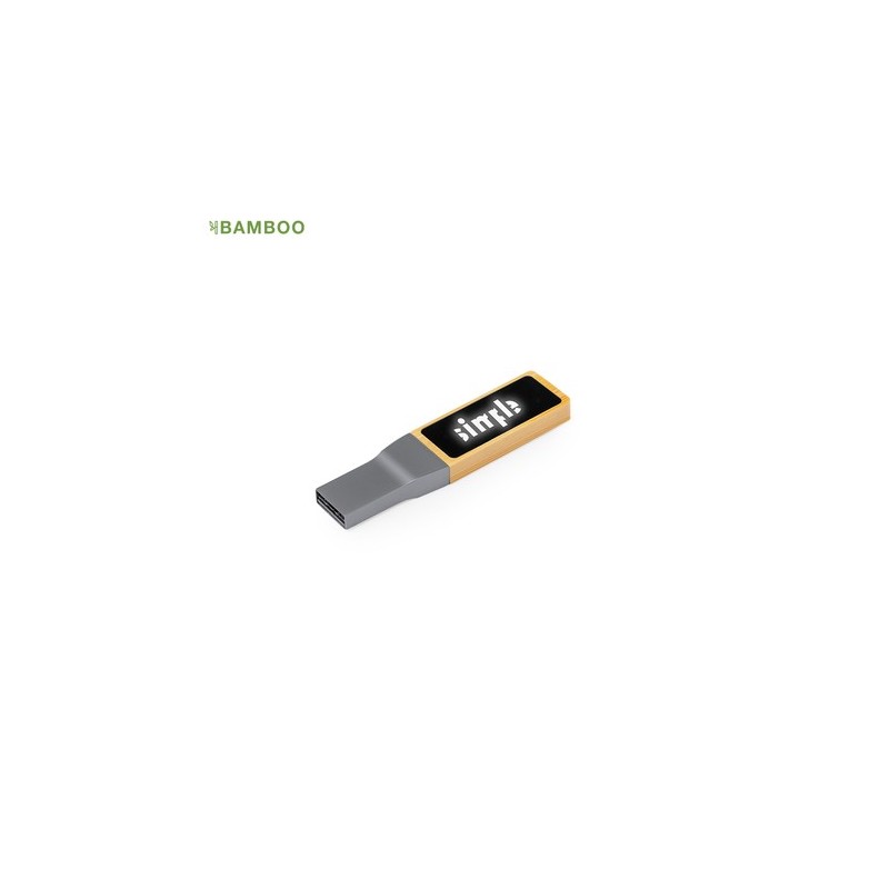 Clé USB Personnalisée 16GB - Objet Publicitaire Olson Matières : bambou