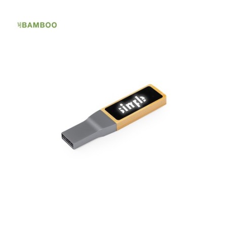 Clé USB Personnalisée 16GB - Objet Publicitaire Olson Matières : bambou