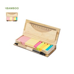 Set de Bureau Éco-responsable Personnalisé Mikonen Matières : bambou
