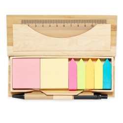 Set de Bureau Éco-responsable Personnalisé Mikonen Matières : bambou 2