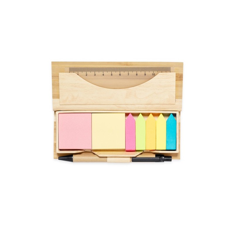 Set de Bureau Éco-responsable Personnalisé Mikonen Matières : bambou personnalisable avec votre logo