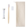 Set Personnalisé de Brosse à Dents Éco-responsable en Bambou Lowchen personnalisable avec votre logo