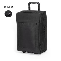 Trolley Éco-responsable et Pratique Personnalisé pas cher - Chertan Couleurs : noir Matières : polyester recyclé 2