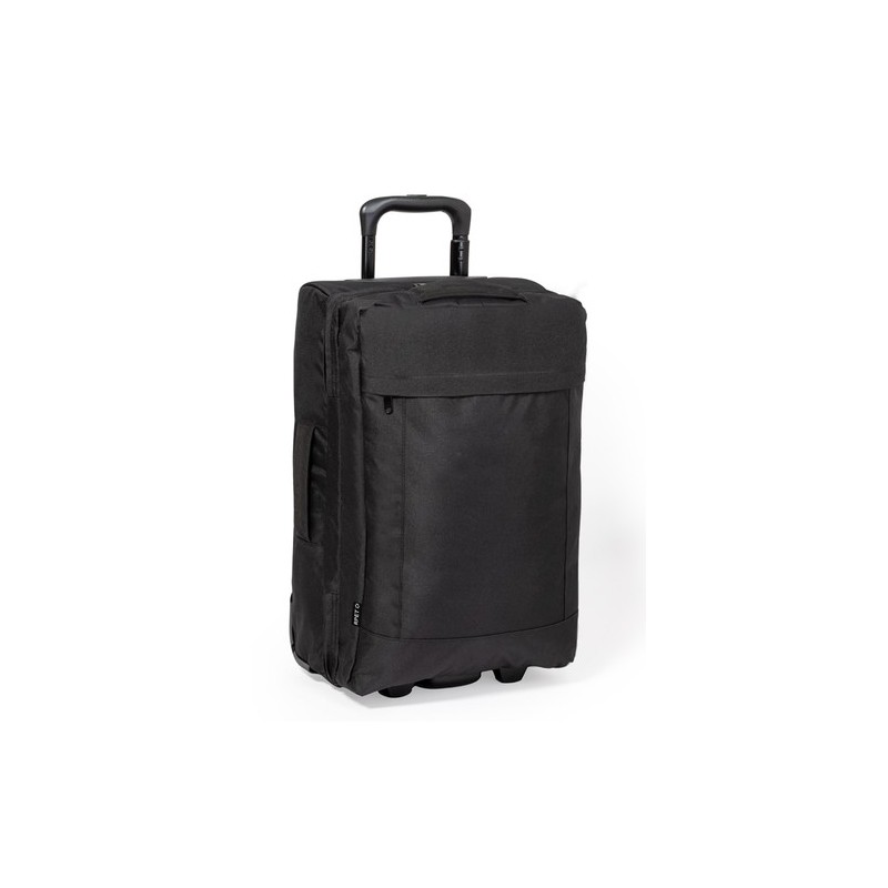 Trolley Éco-responsable et Pratique Personnalisé pas cher - Chertan Couleurs : noir Matières : polyester recyclé cadeau entrepri