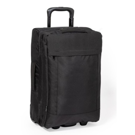 Trolley Éco-responsable et Pratique Personnalisé pas cher - Chertan Couleurs : noir Matières : polyester recyclé cadeau entrepri