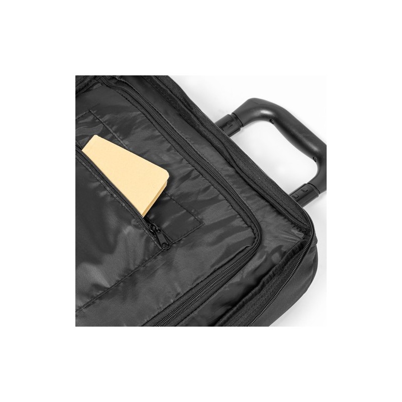 Trolley Éco-responsable et Pratique Personnalisé pas cher - Chertan Couleurs : noir Matières : polyester recyclé marquage laser 
