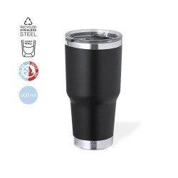 Tasse Isotherme Éco-responsable Personnalisée Thermique - Tobey Couleurs : blanc Matières : acier inoxydable recyclé 2