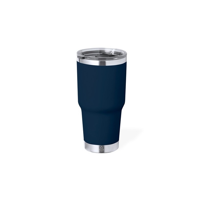 Tasse Isotherme Éco-responsable Personnalisée Thermique - Tobey Couleurs : blanc Matières : acier inoxydable recyclé cadeau affa