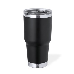 Tasse Isotherme Éco-responsable Personnalisée Thermique - Tobey Couleurs : bleu marine Matières : acier inoxydable recyclé marqu