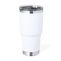 Tasse Isotherme Éco-responsable Personnalisée Thermique - Tobey Couleurs : bleu marine Matières : acier inoxydable recyclé cadea