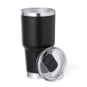 Tasse Isotherme Éco-responsable Personnalisée Thermique - Tobey Couleurs : noir Matières : acier inoxydable recyclé accessoire é